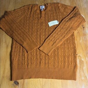 🌺 3 / $10 mix & match St. John's Bay Women's Cable Knit Sweater XLT NWT